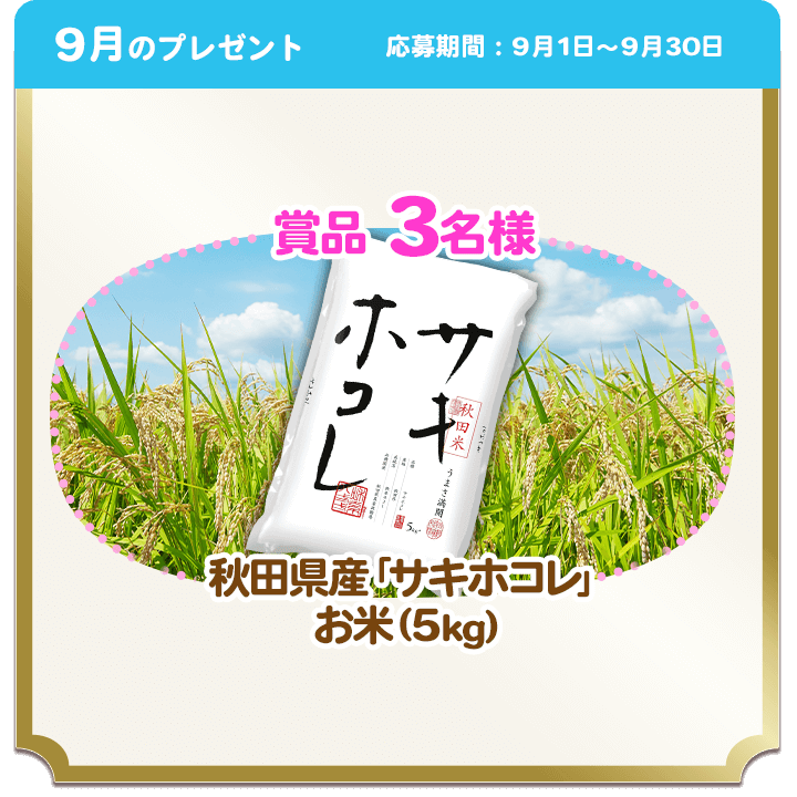 9月のプレゼント